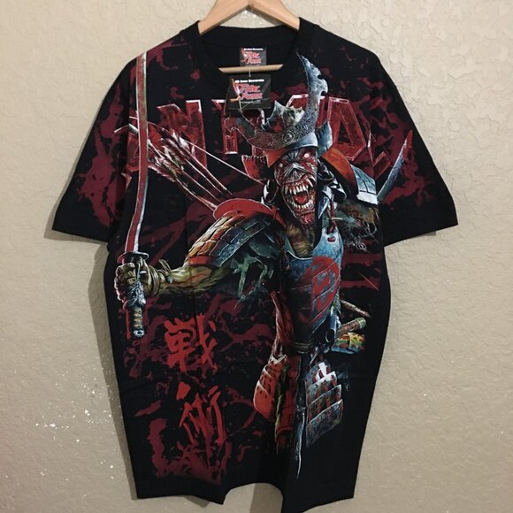 Iron Maiden Senjutsu Samurai Eddie All Over Print T-Shirt XL The Roxx - Picture 1 of 5